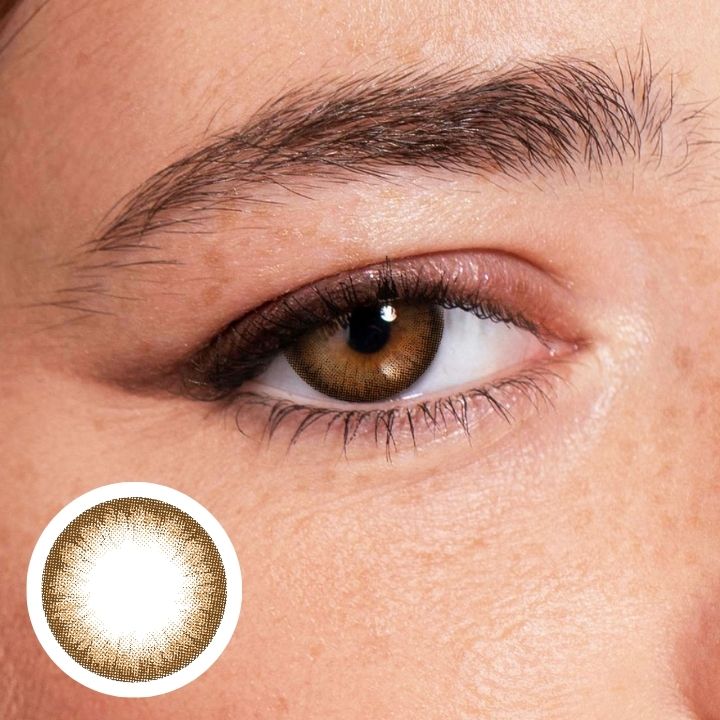 Just Be Chic Brown natural everyday brown coloured contacts for dark eyes