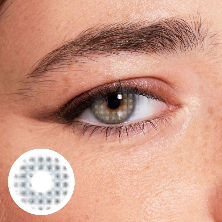 Just Be Dazzling Blue coloured contacts for dark eyes